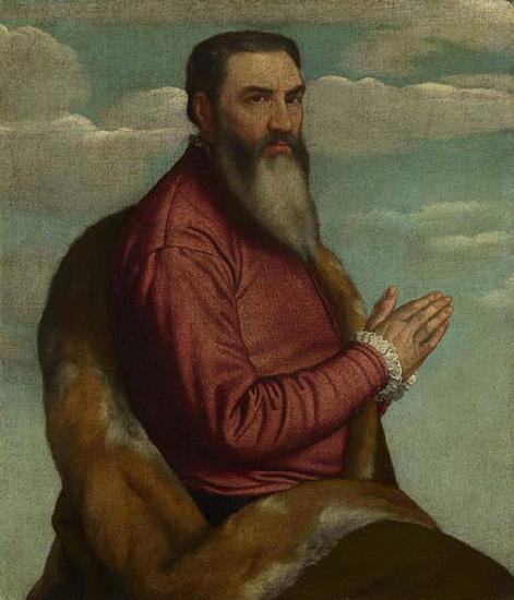 MORETTO da Brescia Praying Man with a Long Beard oil painting image